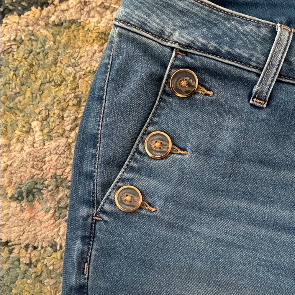 Chico's Light Blue Flare Jeans-14P - Picture 2 of 5